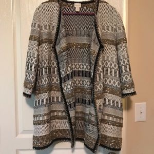 Chico's open cardigan sweater